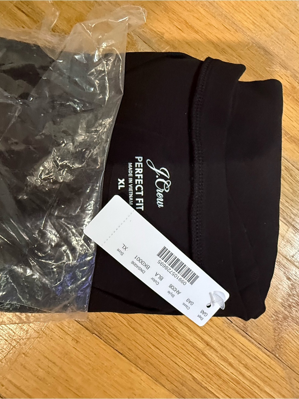 J.Crew Perfect Fit Black long sleeve Tee - XL